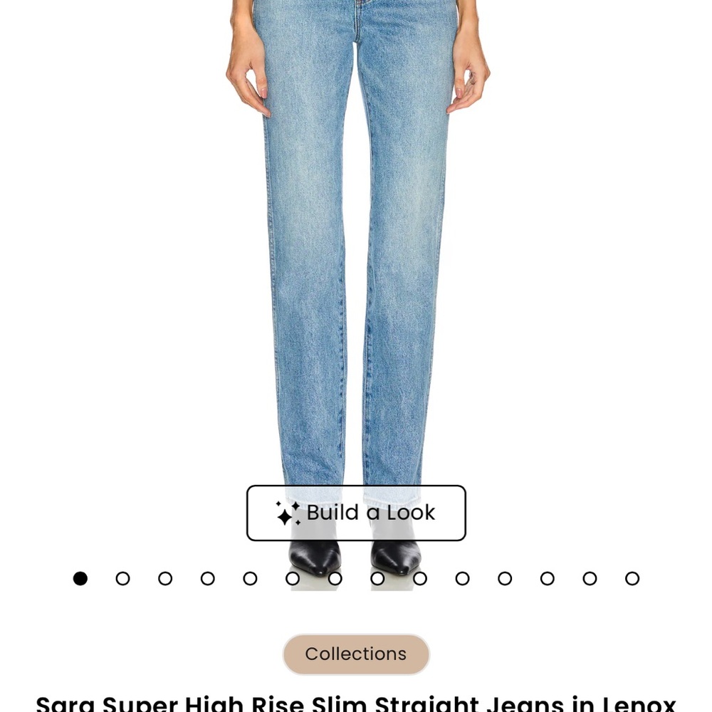GRLFRND Straight Leg Jeans - Light Blue